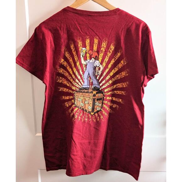 New Without Tags Women's McMenamins Cosmic Tripster T-Shirt Red Size XL - Picture 2 of 4